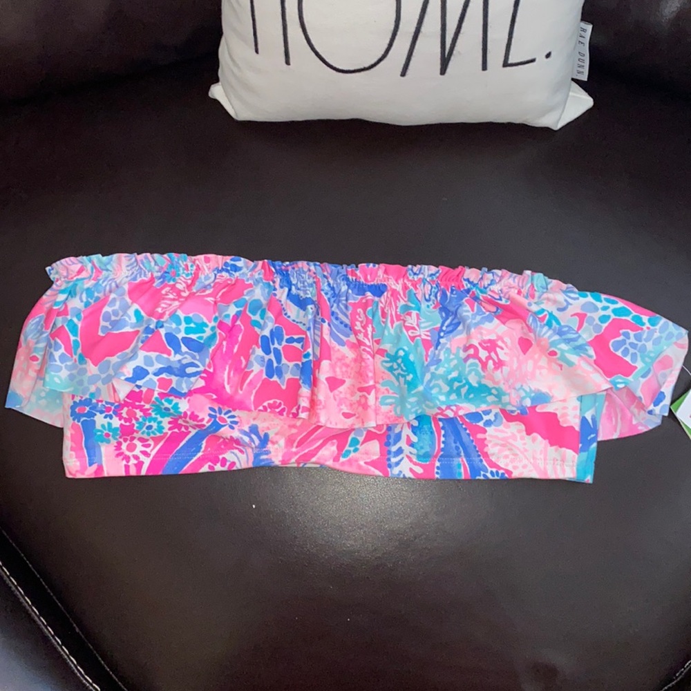 COPY - NWT Lilly Pulitzer Salsa Ruffled Bandeau T…